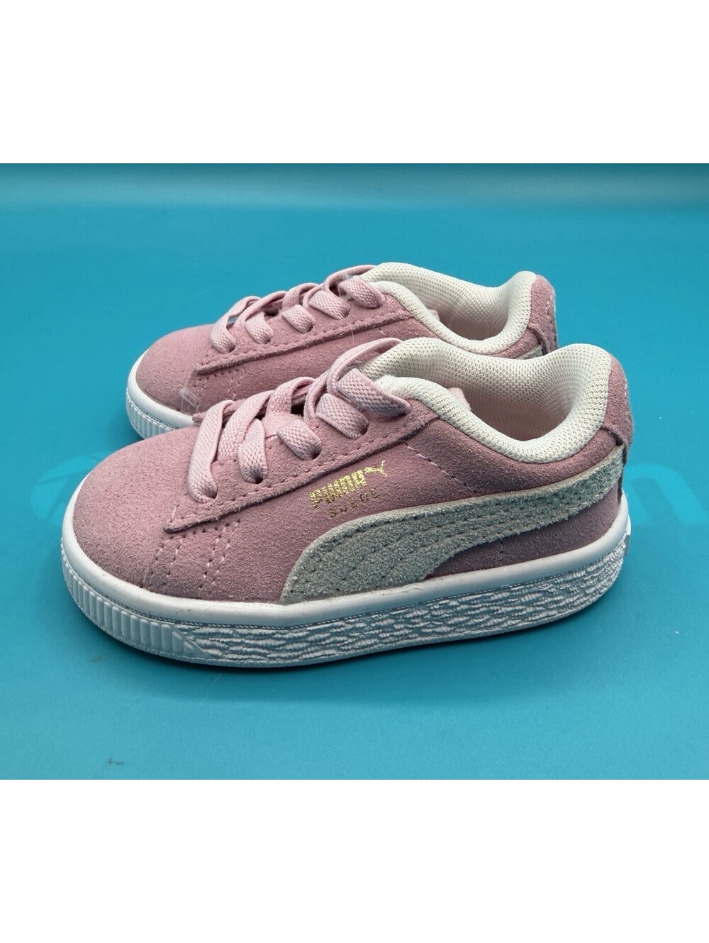Puma Suede Classic XXI Toddler Girls Pink Sneakers Shoes NWOB Size 3